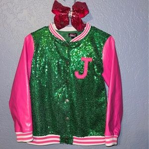 Jojo Siwa varsity jacket with free bow
